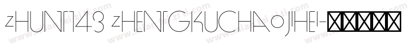 zhun143 zhengkuchaojihei字体转换